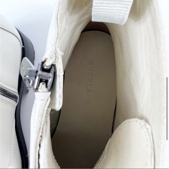 NEW Everlane The Modern Utility Lace-Up Boot White Size 8.5 - Picture 4 of 8
